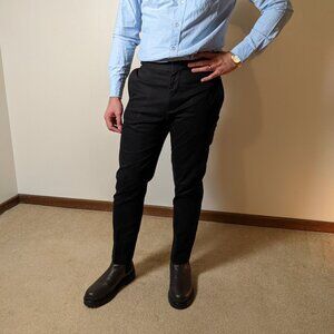 Black Smart Trousers with Side Tab Adjusters